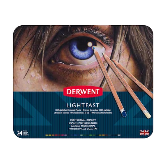 Derwent Lightfast Pencil 24 Color Tin Set